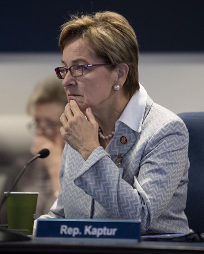 NASA Leadership and Members of Congress watch First All-Woman Sp
