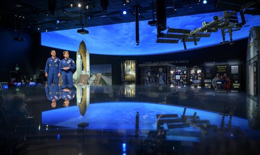 Astronauts McClain and Hague at NASM