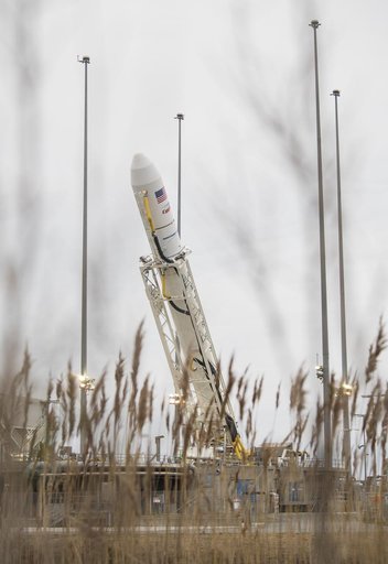 Northrop Grumman Antares CRS-13 Lowered Into Horizontal Position