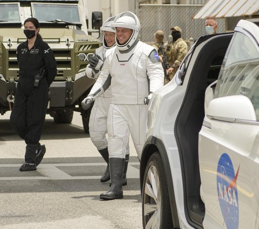 SpaceX Demo-2 Crew Walkout