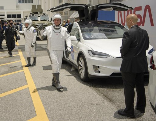 SpaceX Demo-2 Crew Walkout