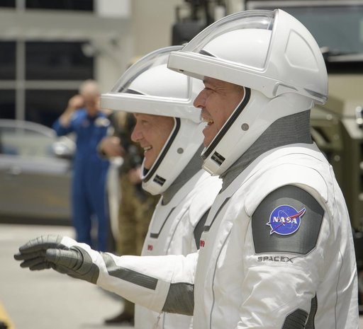 SpaceX Demo-2 Crew Walkout