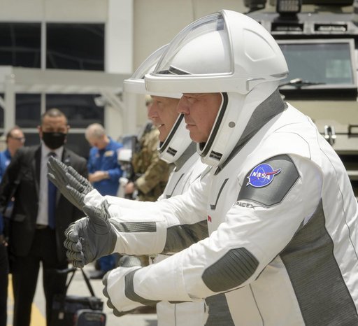SpaceX Demo-2 Crew Walkout