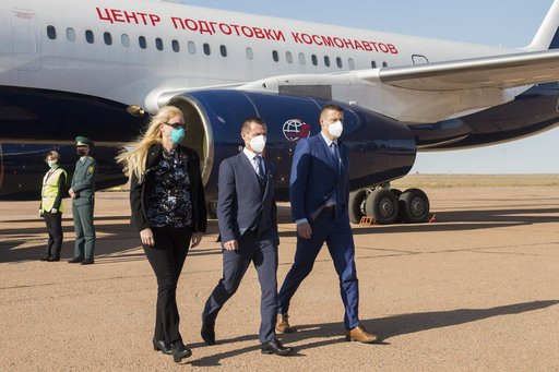 Expedition 64 Arrival in Baikonur