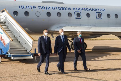Expedition 64 Arrival in Baikonur