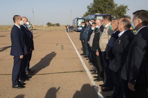 Expedition 64 Arrival in Baikonur