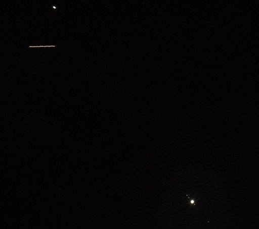ISS Passes Between Saturn and Jupiter