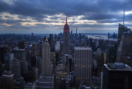 Empire State Illuminated for Mars Perseverance