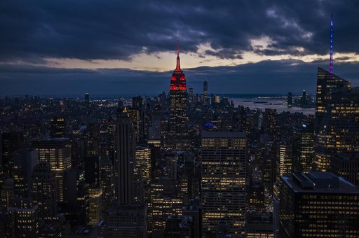 Empire State Illuminated for Mars Perseverance