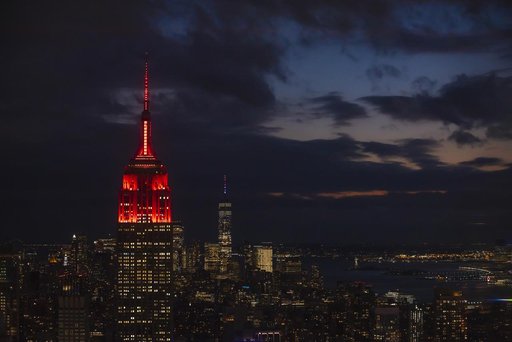 Empire State Illuminated for Mars Perseverance