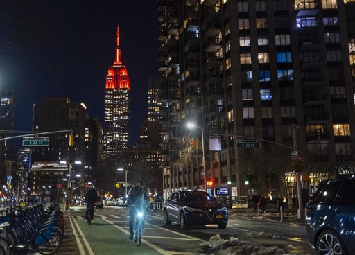 Empire State Illuminated for Mars Perseverance