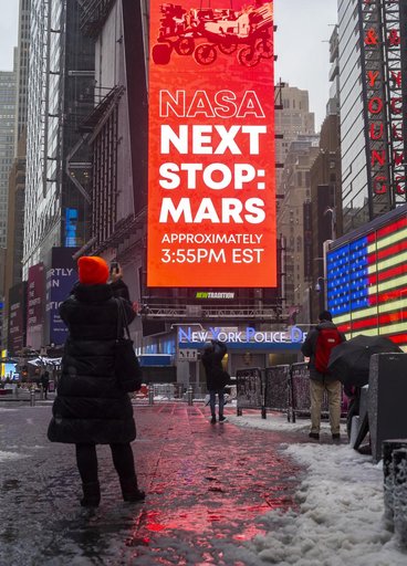 NASA Mars Perseverance Live at One Times Square