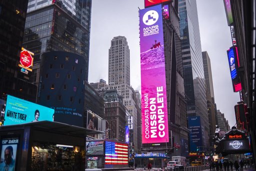 NASA Mars Perseverance Live at One Times Square
