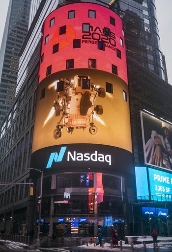 NASA Mars Perseverance on Nasdaq MarketSite