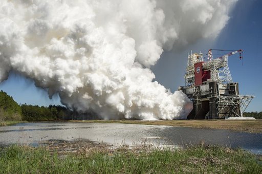 Second Hot Fire Test of SLS Rocket Core Stage
