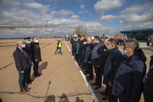 Expedition 65 Crew Arrival in Baikonur