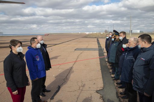 Expedition 65 Crew Arrival in Baikonur