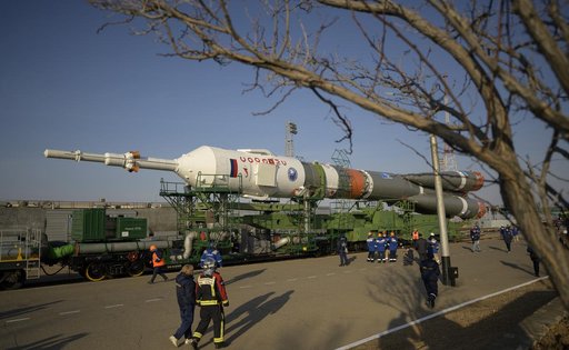 Expedition 65 Soyuz Rollout