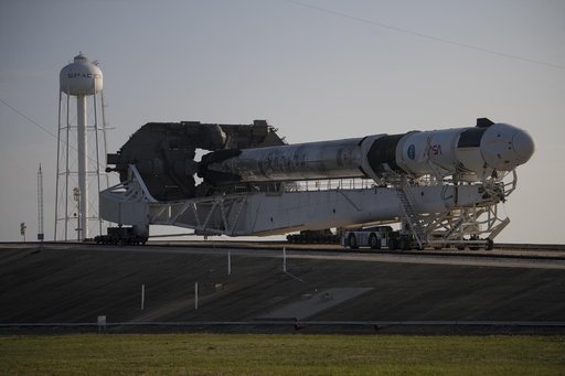 SpaceX Crew-2 Rollout