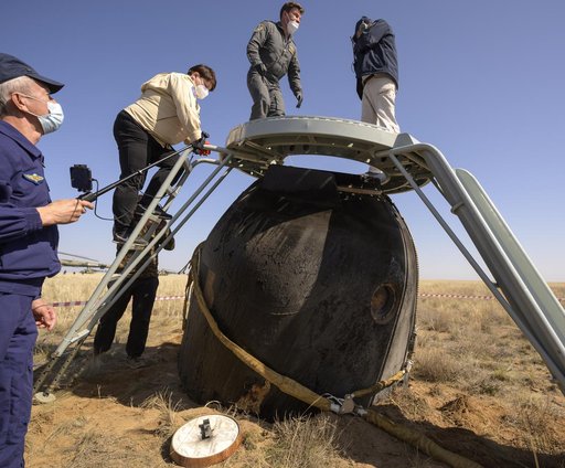 Expedition 64 Soyuz Landing