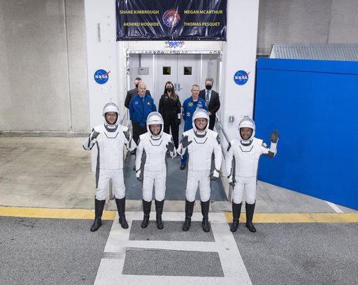 SpaceX Crew-2 Crew Walkout