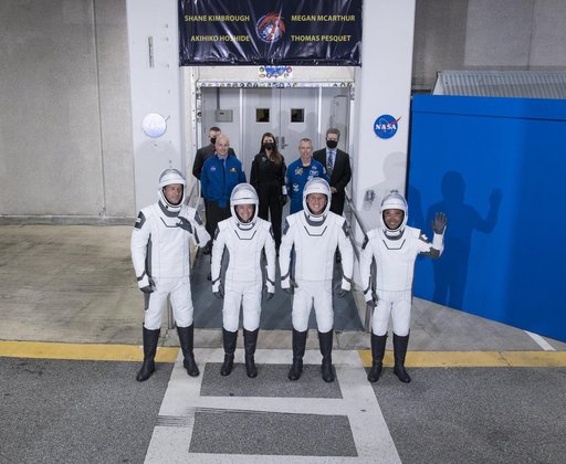 SpaceX Crew-2 Crew Walkout