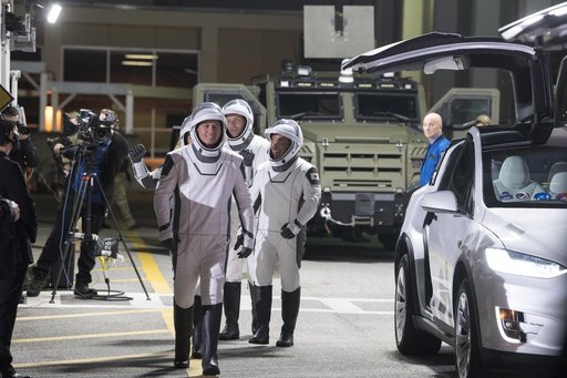 SpaceX Crew-2 Crew Walkout