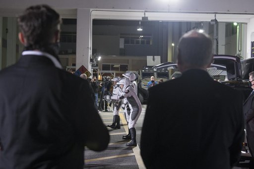 SpaceX Crew-2 Crew Walkout