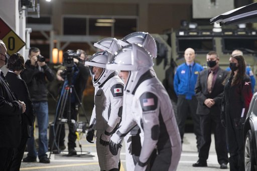 SpaceX Crew-2 Crew Walkout