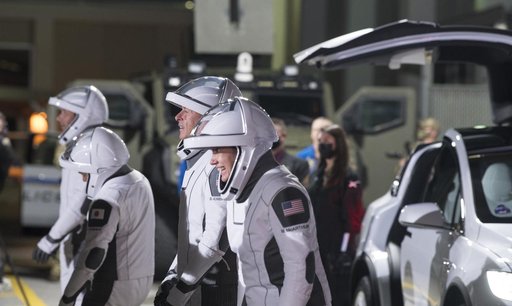 SpaceX Crew-2 Crew Walkout