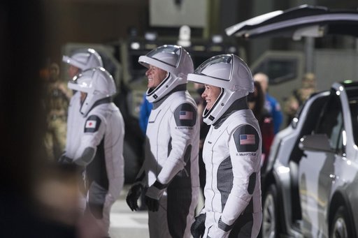 SpaceX Crew-2 Crew Walkout