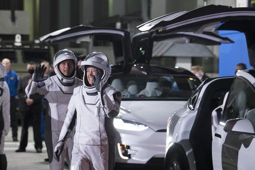 SpaceX Crew-2 Crew Walkout