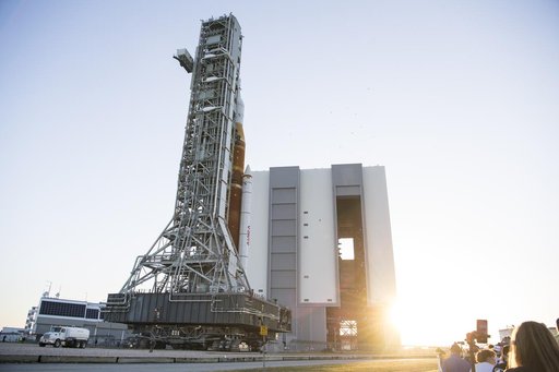 Artemis I First Rollout