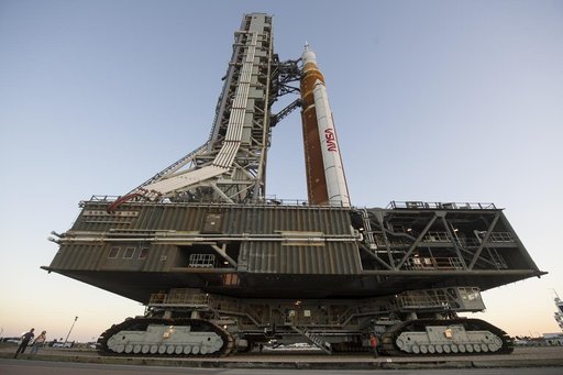 Artemis I First Rollout