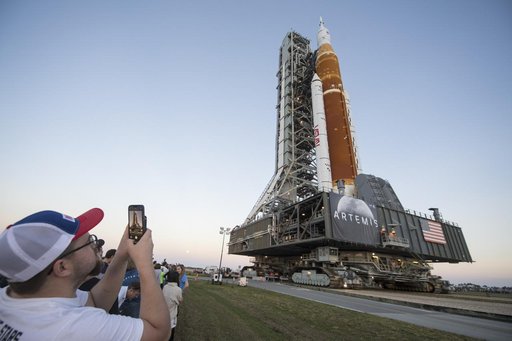 Artemis I First Rollout