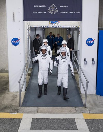 SpaceX Crew-4 Crew Walkout