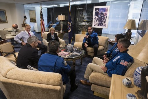 NASA Leadership Meets with NASA’s SpaceX Crew-2 Astronauts