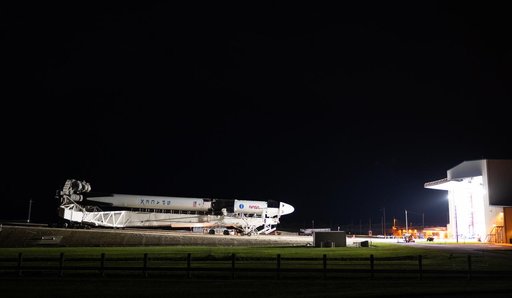 NASA’s SpaceX Crew-5 Falcon 9/Dragon Rollout to Launch Pad 39A