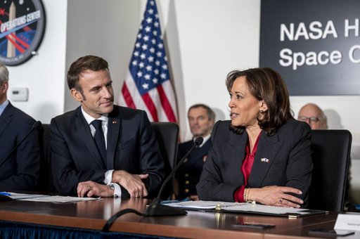 Vice President Harris and French President Macron meet at NASA H