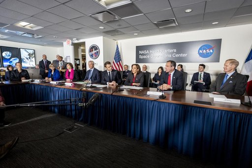 Vice President Harris and French President Macron meet at NASA H