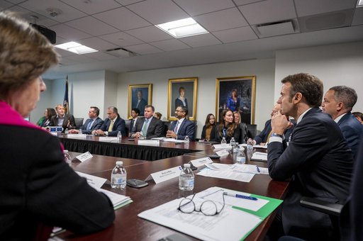 Vice President Harris and French President Macron meet at NASA H