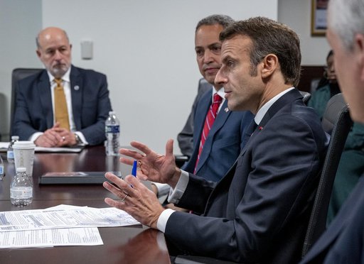 Vice President Harris and French President Macron meet at NASA H