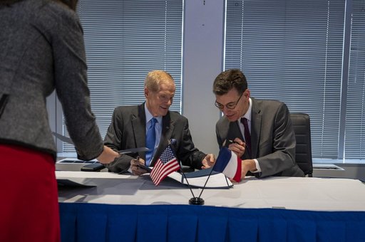 Vice President Harris and French President Macron meet at NASA H