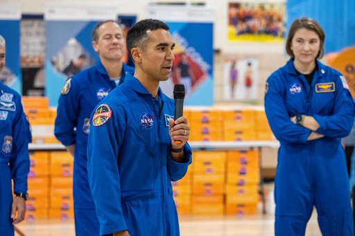 NASA Astronauts visit Amidon-Bowen Elementary School