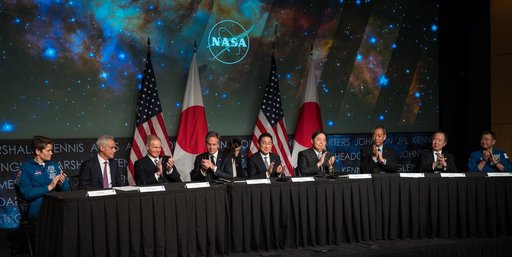 U. S. and Japan Space Agreement Signing