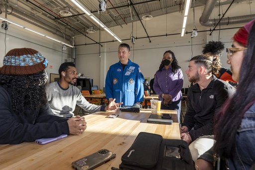 NASA astronaut Kjell Lindgren visits DuVal High School