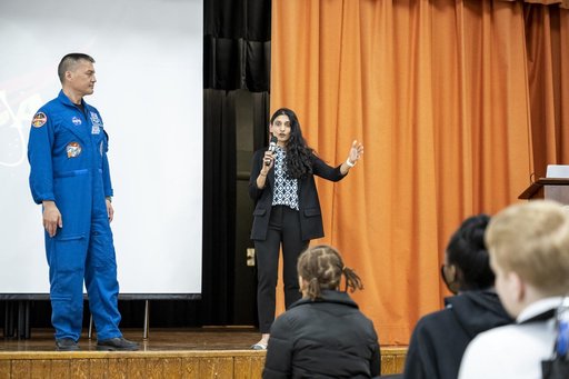 NASA astronaut Kjell Lindgren visits DuVal High School