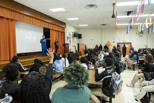 NASA astronaut Kjell Lindgren visits DuVal High School