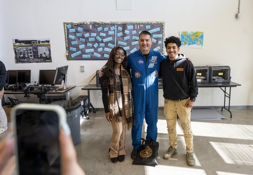 NASA astronaut Kjell Lindgren visits DuVal High School