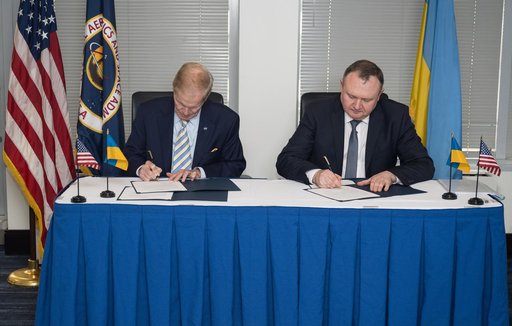 NASA Admin Signs Joint Statement with Space Agency of Ukraine